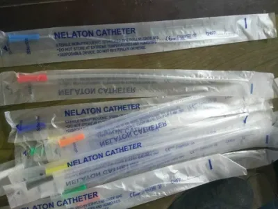 X線付き/なしの使い捨て医療用PVC Nelatonカテーテル